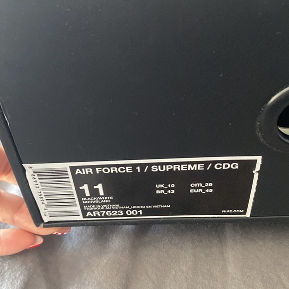 AIR FORCE 1 x SUPREME X CDG - Picture 3 of 3